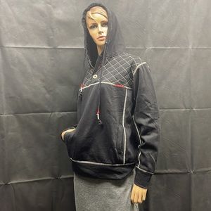 Broken Thread Black Hoodie Sweatshirt